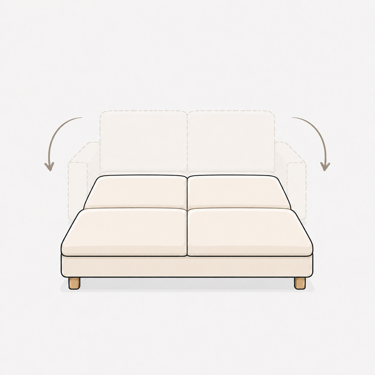 Sofa Zweisitzer mit Schlaffunktion entsorgen Berlin – Abholung & Entsorgung zum Festpreis