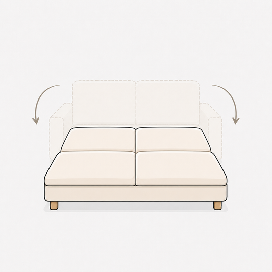 Sofa Zweisitzer mit Schlaffunktion entsorgen Berlin – Abholung & Entsorgung zum Festpreis